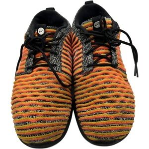 NIKE Women’s Roshe Two Flyknit 844929-005 Orange Black Running Sneakers Size 7.5